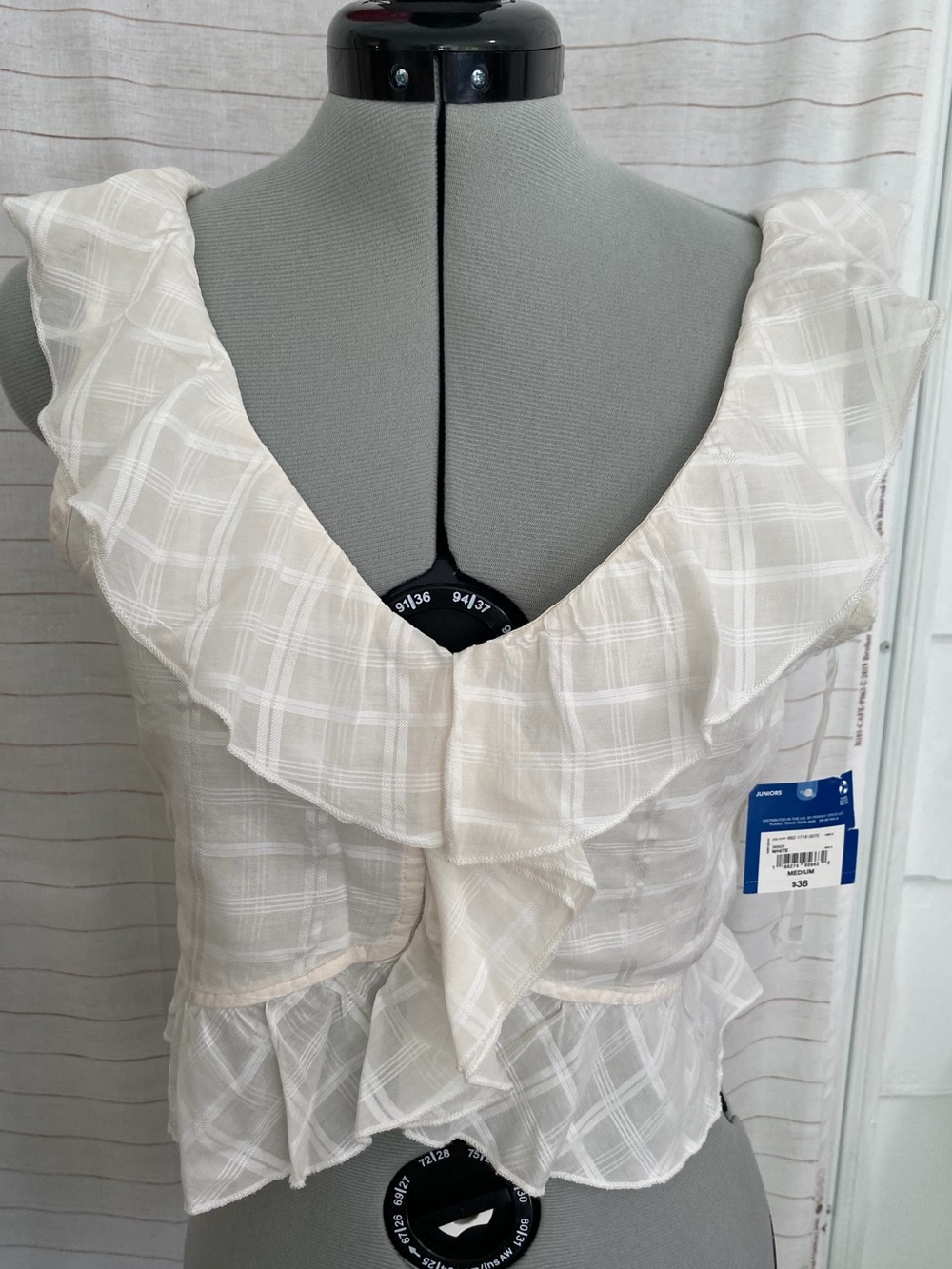 Arizona White Boho Tank Top NWT